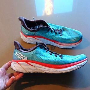 Hoka Clifton 8 Blue/Red-White 119393/RTAR Men's Size 11